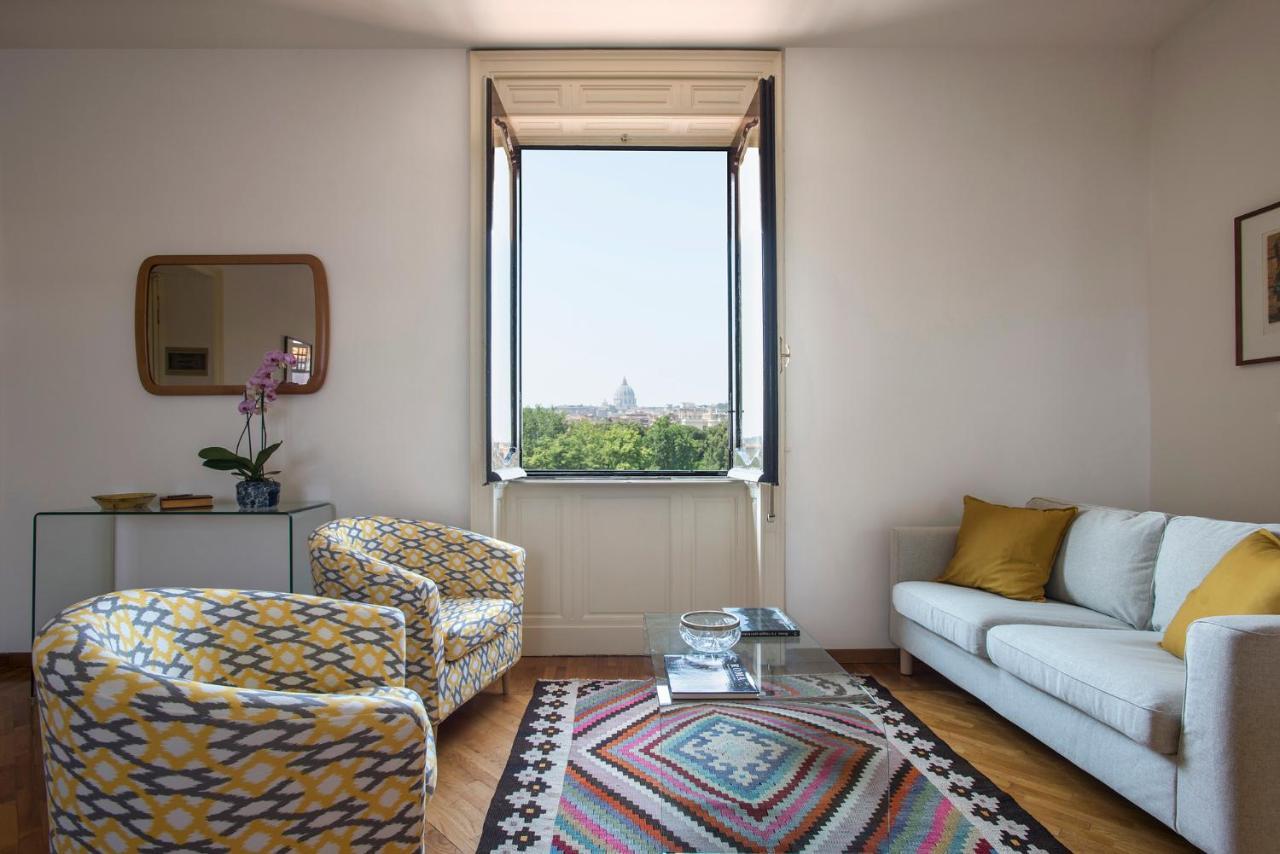 Lägenhet Elegant Floor - Unique View Of Rome's Skyline Tibernestrome *